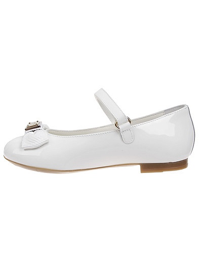 Белые туфли из лаковой кожи Dolce & Gabbana - 2014509387164 - Фото 3