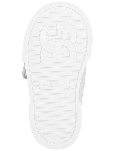 белые Кеды с рельефным логотипом Dolce & Gabbana - 2094529270264 - Фото 5