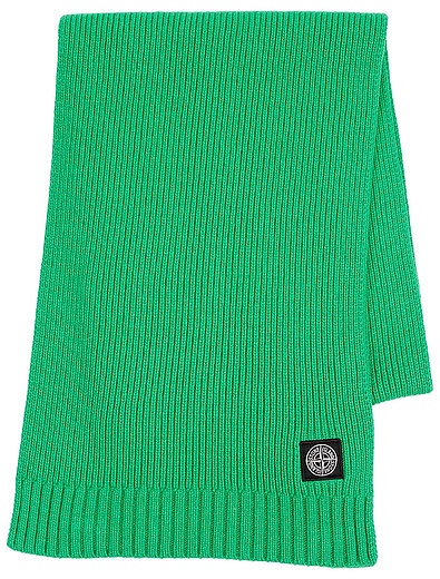 Зеленый шарф с добавлением шерсти Stone Island - 1224518080166 - Фото 1