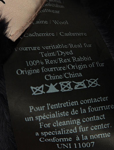 Наушники с мехом кролика Yves Salomon - 1614508080083 - Фото 4