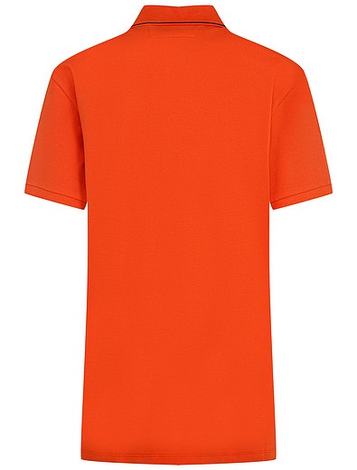 Оранжевое поло с логотипом C.P.Company - 1144519370137 - Фото 2
