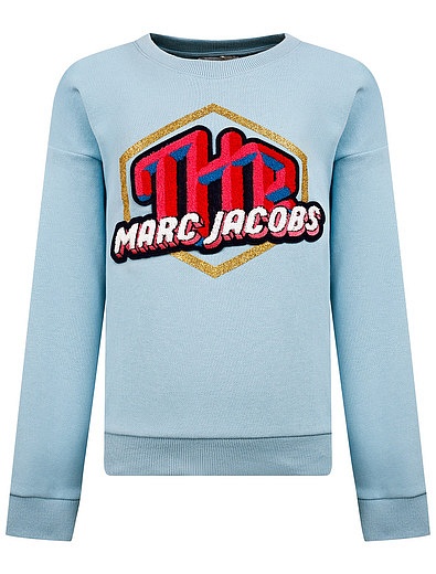 Голубой свитшот с логотипом Marc Jacobs - 0084509185321 - Фото 1