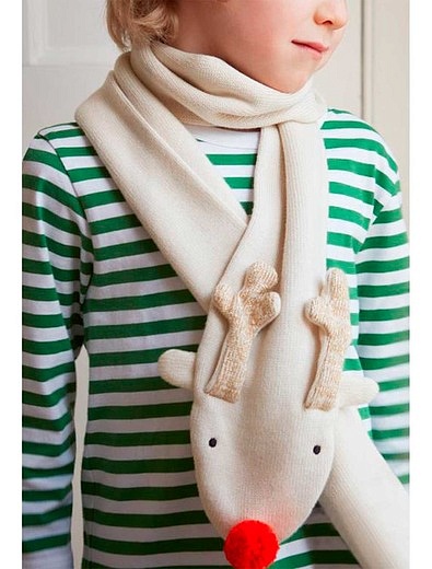Хлопковый шарф в виде олененка Meri Meri - 1224520170152 - Фото 3