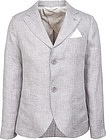 Серый льняной пиджак - 1331719670086