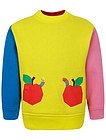 Разноцветный свитшот с яблоками - 0084509283737
