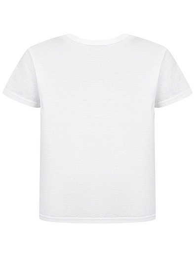 Белая футболка с логотипом Dolce & Gabbana - 1134519180225 - Фото 2