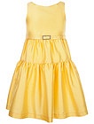 Желтое платье с поясом - 1054509415888
