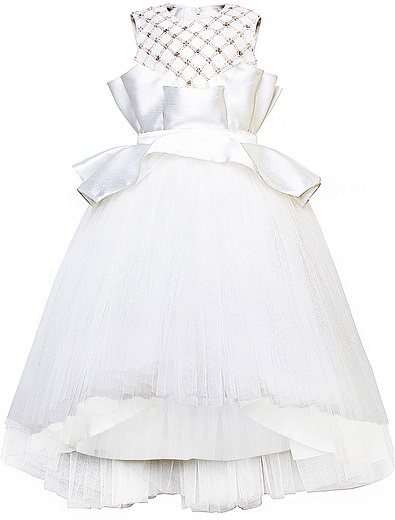 Белое платье с пышной юбкой CIERTO - 1051209780506 - Фото 1