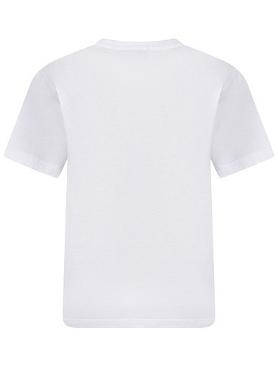 Белая футболка со стразами Pinko - 1134509271544 - Фото 2