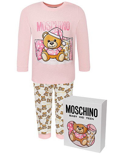 Хлопковая пижама Moschino - 0214509280010 - Фото 1