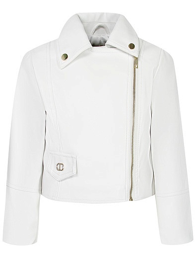 Белая куртка косуха TWINSET - 1074509370017 - Фото 1