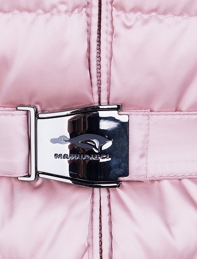 Розовый утепленный комплект из куртки и полукомбинезона Manudieci - 6123009780330 - Фото 2