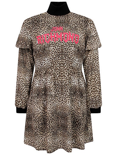 Леопардовое платье JOHN RICHMOND - 1054509187242 - Фото 1