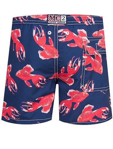 Пляжные шорты с рыбками MC2 Saint Barth - 4103019670052 - Фото 3