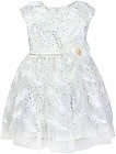 Платье с вышивкой и объёмным цветком - 1051209870528