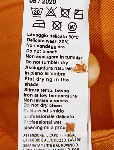 Оранжевые шорты с накладными карманами Il Gufo - 1414519177228 - Фото 5