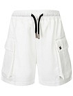 Белые шорты с накладными карманами - 1414509412452