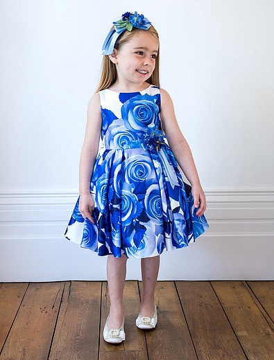 Платье с принтом голубая роза David Charles - 1051209870702 - Фото 2