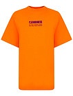 Оранжевая оверсайз футболка - 1134529271722