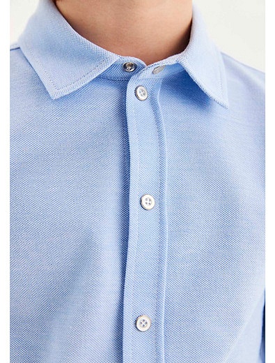 Рубашка из хлопка на кнопках SILVER SPOON - 1014519280579 - Фото 6