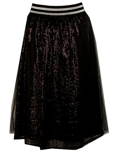 Двухслойная юбка с пайетками FRACOMINA - 1041109980137 - Фото 1