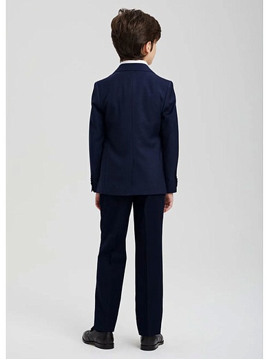 Костюм из пиджака и брюк синего цвета SILVER SPOON - 6024519180019 - Фото 3