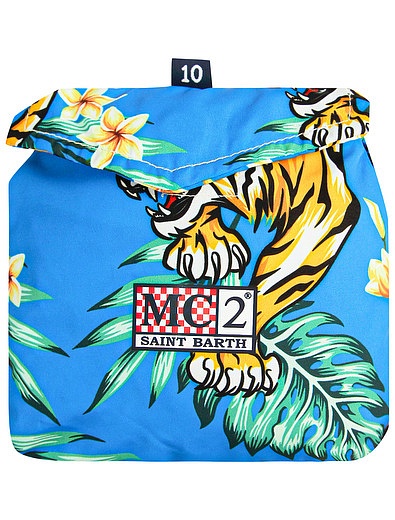 Пляжные шорты с принтом Тигр MC2 Saint Barth - 4104519173623 - Фото 3