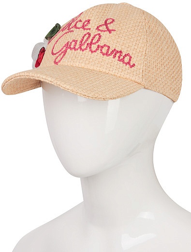 Соломенная кепка Dolce & Gabbana - 1184519070613 - Фото 3