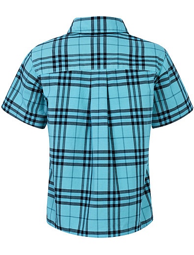 Рубашка в клетку с коротким рукавом Burberry - 1012219971452 - Фото 2
