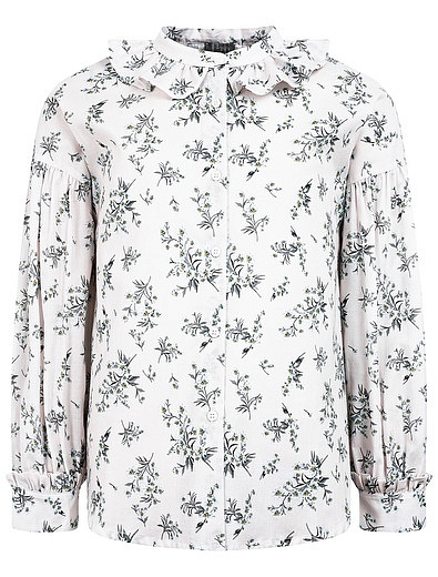 Блуза с цветочным узором Il Gufo - 1034509181921 - Фото 1