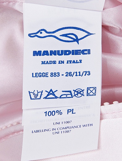 Нежно-розовый пуховой конверт с бантиками Manudieci - 3382609980295 - Фото 3