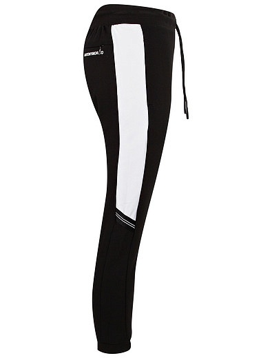 Чёрные спортивные брюки с белыми полосками Antony Morato - 4244519373330 - Фото 2