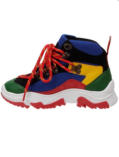 Ботинки в стиле colorblock Stella McCartney - 2034529281105 - Фото 4
