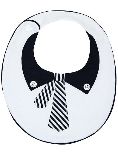 Слюнявчик с аппликацией-галстуком Aletta - 3351219870111 - Фото 1