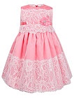 Розовое платье с кружевом - 1052609970306