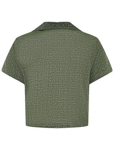 Блестящая зелёная блуза Oseree - 1034509370837 - Фото 2