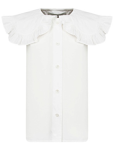 Хлопковая блуза без рукавов LES COYOTES DE PARIS - 1034509270953 - Фото 1