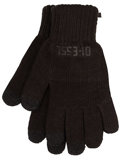 Чёрные перчатки для сенсорных экранов Diesel - 1194528180173 - Фото 1