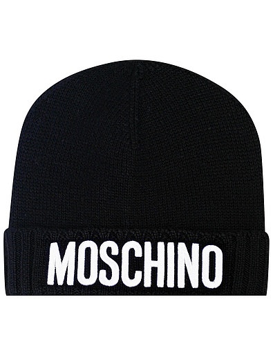 чёрная Шапка с логотипом Moschino - 1354529181283 - Фото 1