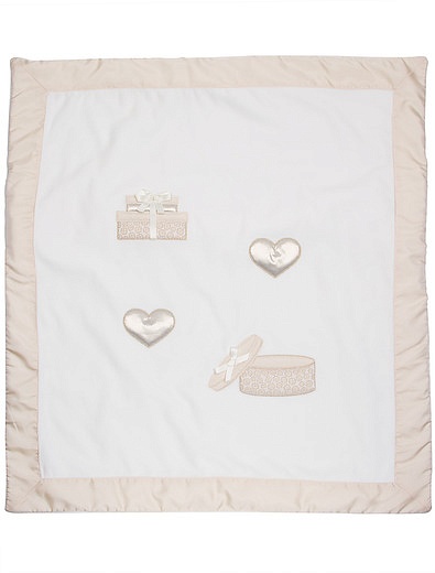 Кремовое одеяло с сердечками Colorichiari - 0773008780013 - Фото 2