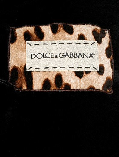 Двубортная дубленка с декоративными пуговицами Dolce & Gabbana - 7771109980779 - Фото 3