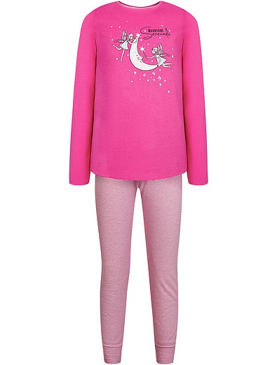 Розовая пижама с принтом «Феи» Sanetta - 0212609881106 - Фото 1