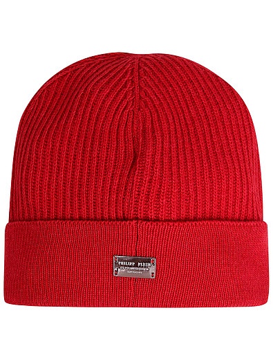 Красная шапка с принтом логотипа Philipp Plein - 1354529080074 - Фото 4