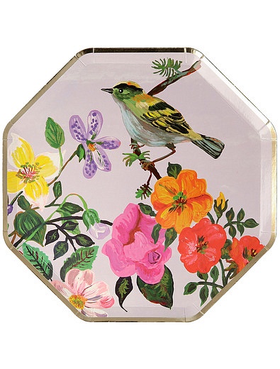 Набор одноразовых тарелок с цветочным принтом 8 шт. Meri Meri - 2294520080507 - Фото 5