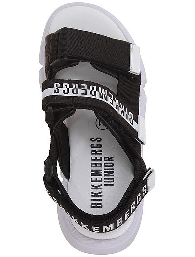 Текстильные сандалии с логотипом Bikkembergs - 2074519374134 - Фото 4