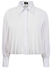 Белая блуза плиссе - 1034509281850
