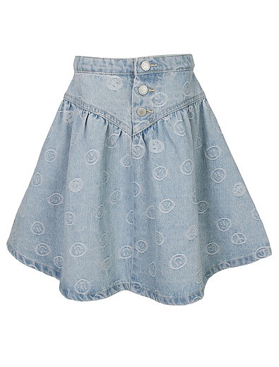 Джинсовая юбка со смайликами MOLO - 1044509411942 - Фото 1