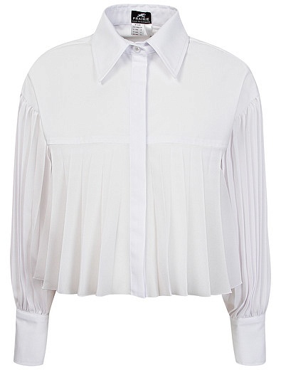 Белая блуза плиссе Prairie - 1034509281850 - Фото 1