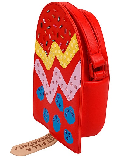 Красная сумка в виде эскимо Stella McCartney - 1204508270531 - Фото 3