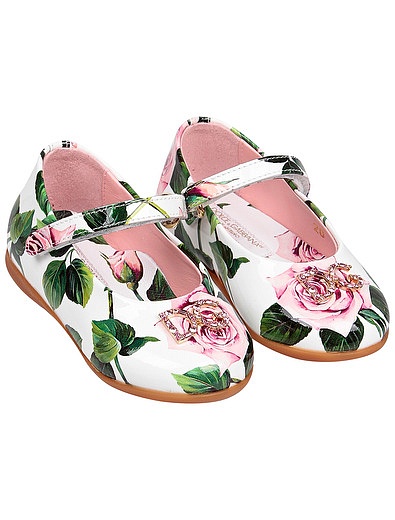 Туфли с принтом Тропические розы Dolce & Gabbana - 2013909070027 - Фото 1